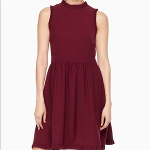 Kate spade fit and flare plum dress
